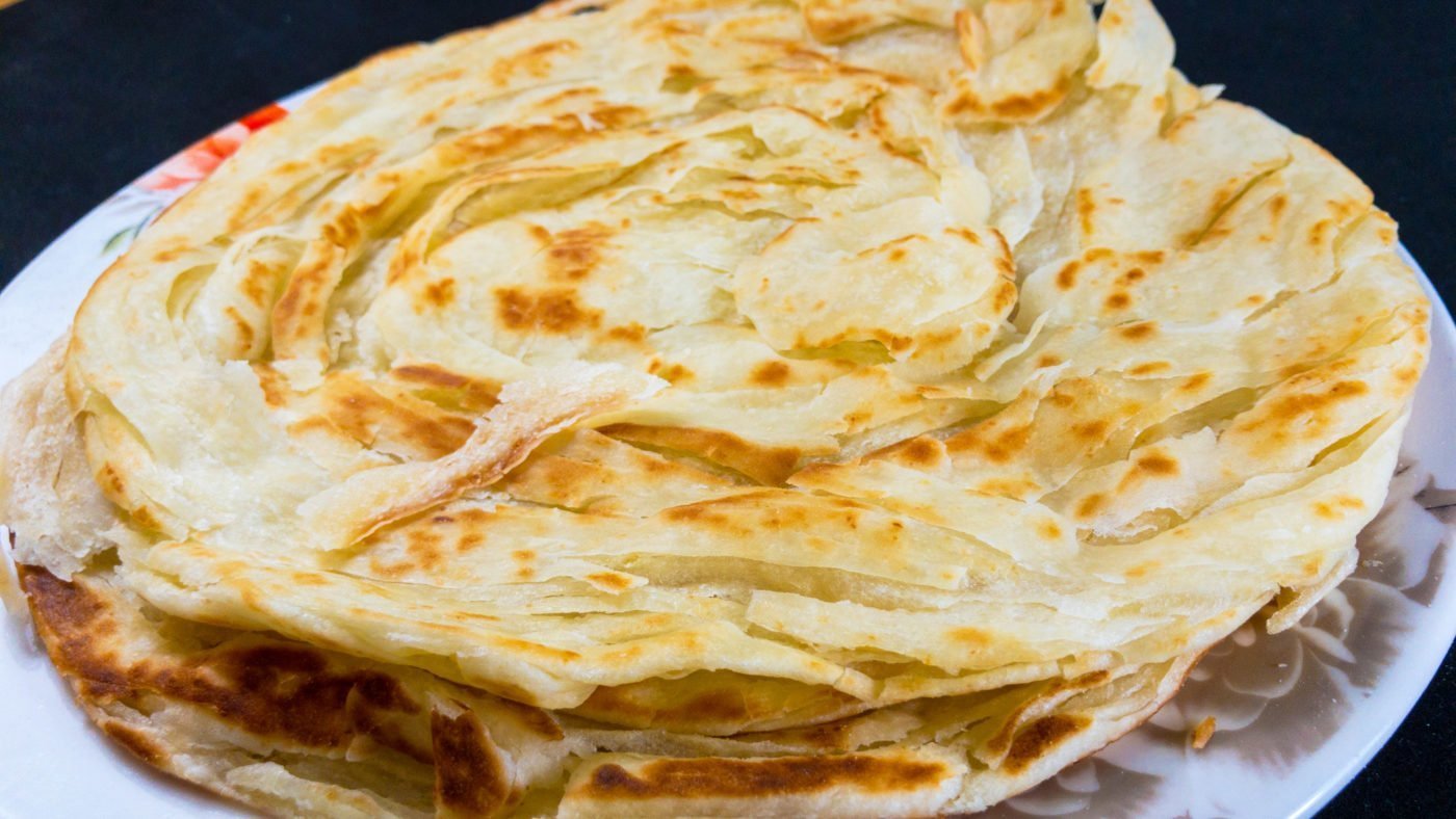 Lachha Paratha - Multi Layered bread - Flaky Layered Paratha