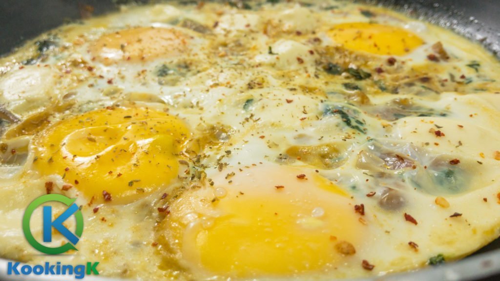 Spinach With Egg - Delicious & Healthy Breakfast Recipe by KooKingK