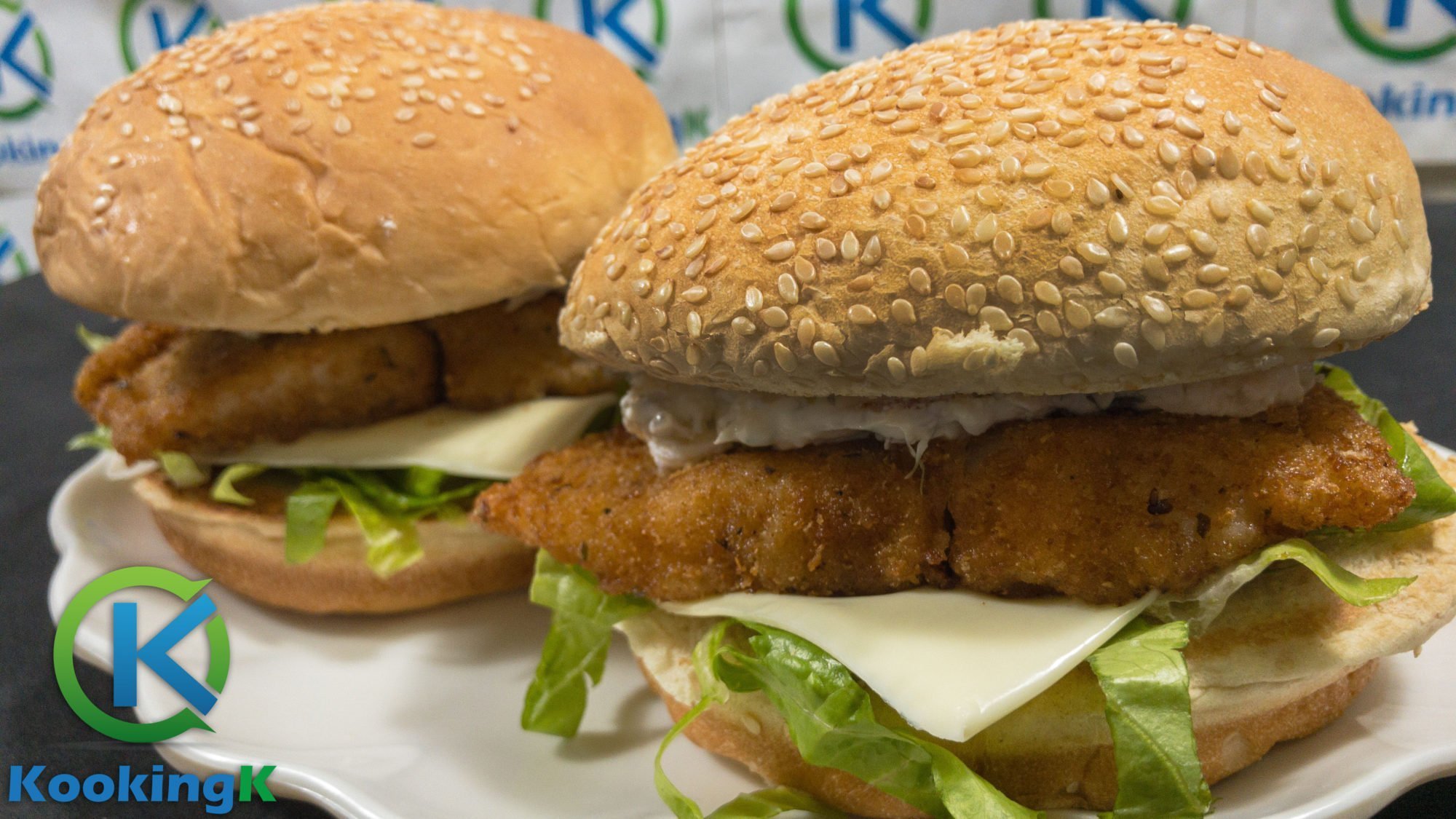 Crispy Fish Burger Recipe - Fish Filet Burger Recipe by KooKingK