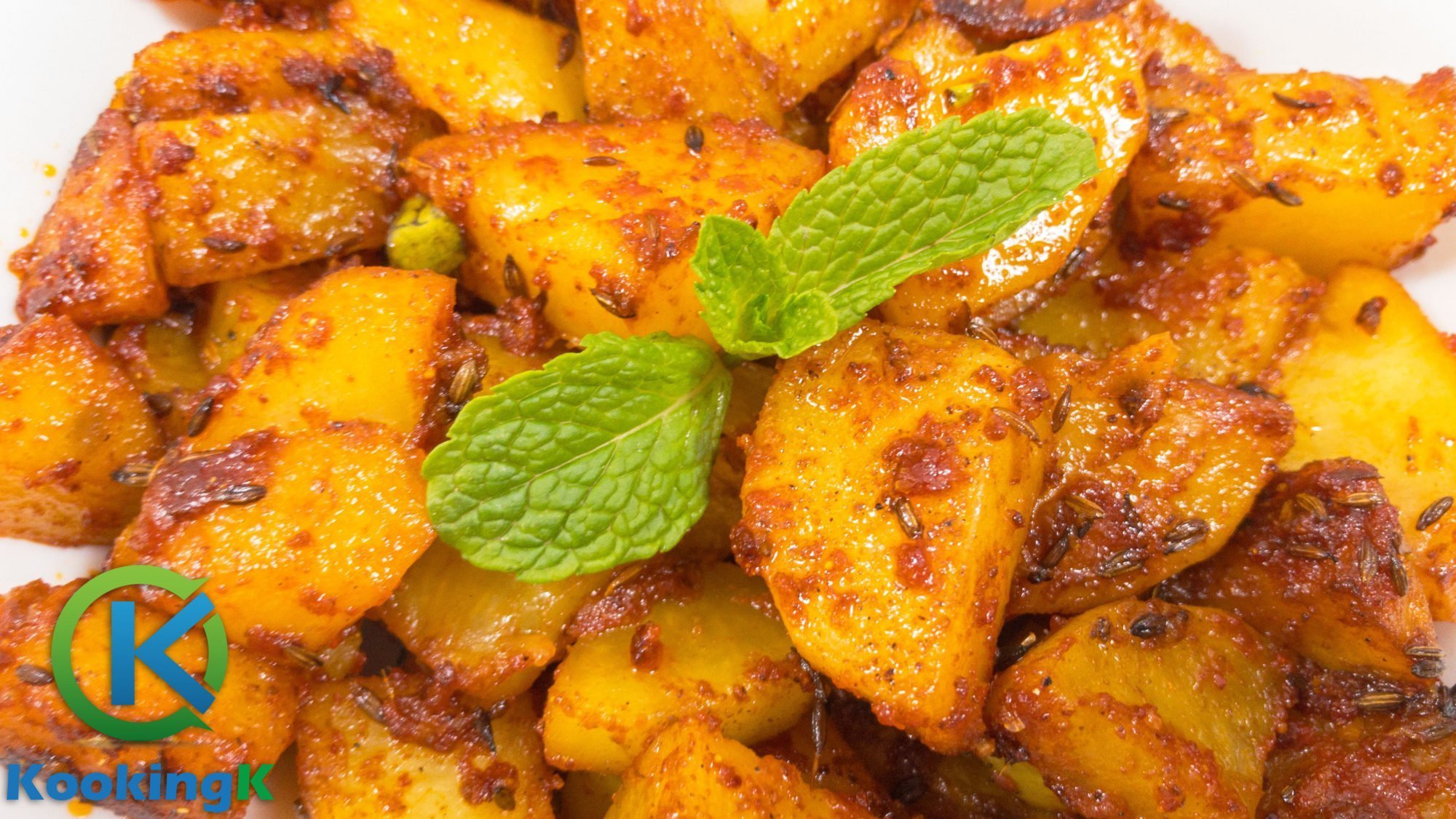 Jhat Pat Spicy Aloo Fry - Spicy Potato Recipe by KooKingK