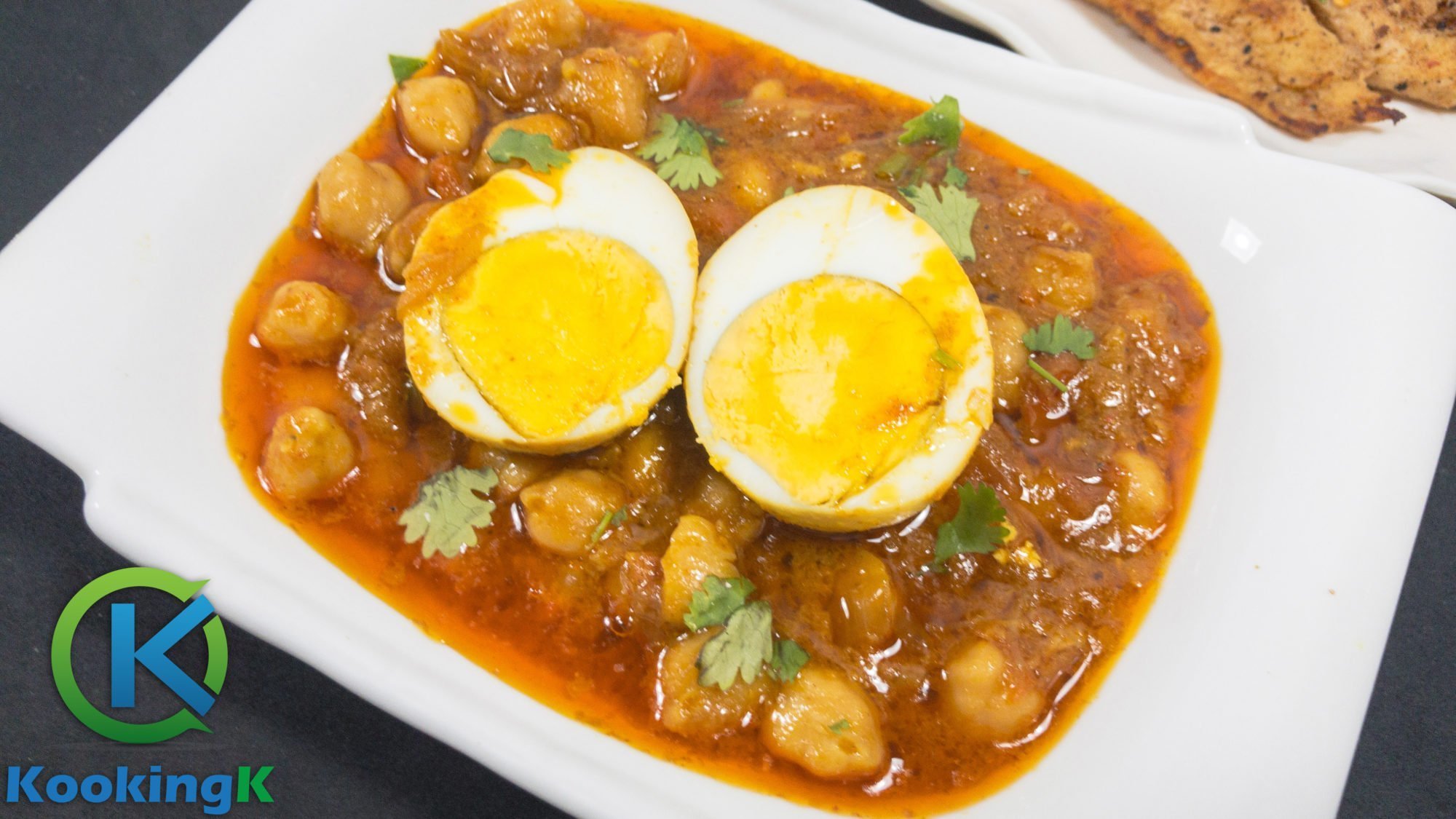 Ande Choley Recipe - Egg and Chickpea Curry Recipe by KookingK