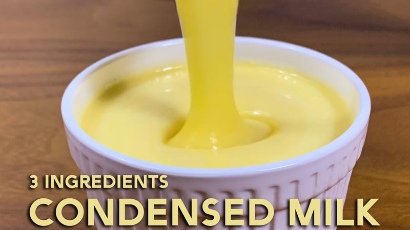 3 ingredients Condensed Milk Recipe