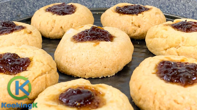 Jam Biscuit Recipe Without Oven - Jam Drop Butter Cookies